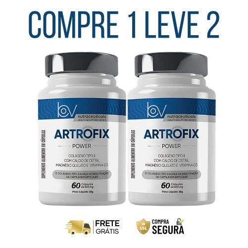 Artrofix Power 60 Cápsulas: Suplemento Para a Saúde e Conforto Articular -Kits com 2 e 4 Frascos - Frete Grátis