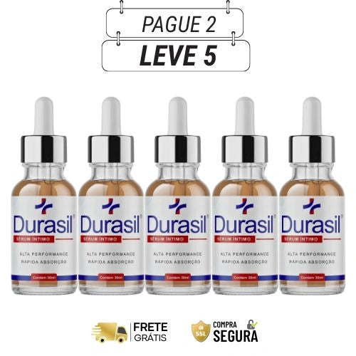 Durasil Serum 30ml - Controle Total e Momentos Mais Intensos - Kits com 3 e 5 Frascos - Frete Grátis