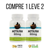 MITBURN 60mg - Queima Gordura de Verdade - Kits com 2 e 4 Frascos - Frete grátis