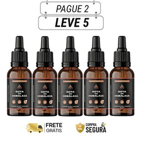 Gota do Himalaia 30ml  Original - Energia e Confiança Quando o Momento Exige - Kits com 3 e 5 Frascos - Frete Grátis