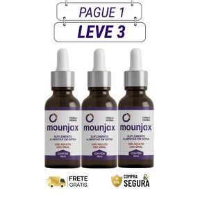 Mounjax 30ml Original – O Poder Que Acelera Sua Queima de Gordura - Kits com 3 e 5 Frascos - Frete Grátis