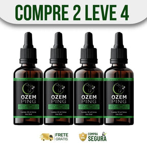 Ozem Ping 30ml Original - O Poder que Acelera Sua Queima de Gordura - ESCOLHA UMA DAS OPÇÕES ABAIXO - 2 ou 4 FRASCOS - FRETE GRÁTIS - Brisa Loja