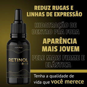 Retinol 8 em 1 30ml – O Poder do Rejuvenescimento em Cada Gota - ESCOLHA UMA DAS OPÇÕES ABAIXO - 2 ou 4 FRASCOS - FRETE GRÁTIS - Brisa Loja