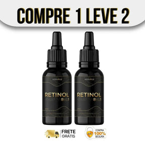 Retinol 8 em 1 30ml – O Poder do Rejuvenescimento em Cada Gota - ESCOLHA UMA DAS OPÇÕES ABAIXO - 2 ou 4 FRASCOS - FRETE GRÁTIS - Brisa Loja