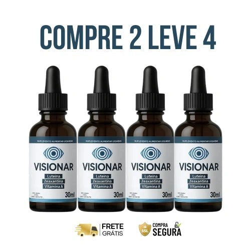 Visionar 30ml Original - Proteja Sua Visão Com a Força da Natureza - Kits com 2 e 4 Frascos - Frete Grátis